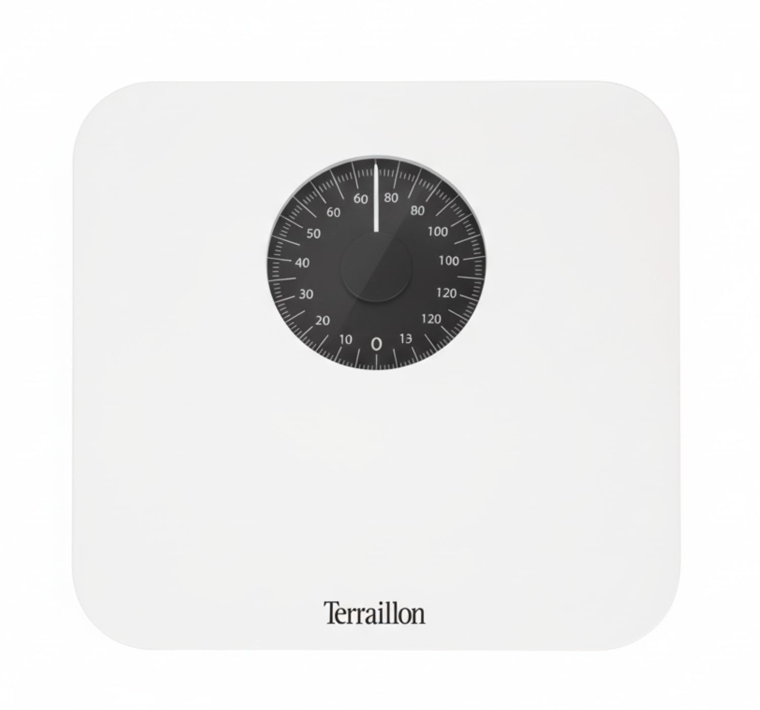 TERRAILLON - Bilancia pesapersone meccanica - Grande capacità 150 kg - Modello "Nautic", bianco