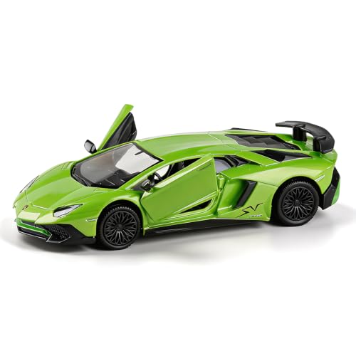 Modelo de Auto Lamborghini LP750-4 SV 1:36 Verde miniatura 1