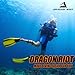 DRAGON RIOT Updated Dive Knife with Sheath & Leg Straps Saltwater, Ultra Sharp Diving Knife with Knife Holster, Double Edged Scuba Knife