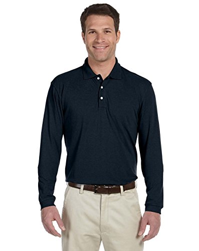 Polo Navy Harriton M265L XS vêtement idéal pour le bureau et le weekend