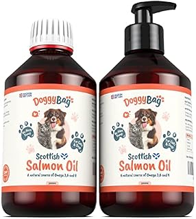 2 x Bottles Doggy Bag Scottish Salmon Oil For Cats & Dogs - Natural Omega 3+6+9, Healthy Coat & Immune System Fish Oil