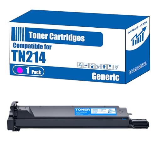 Image of TOEPPEX Compatible for Konica Minolta TN214 Toner Cartridges Bizhub C 200 Printers, High Yield 24000 Pages, Accurate Imaging Rich Colors (1 Pack Magenta)