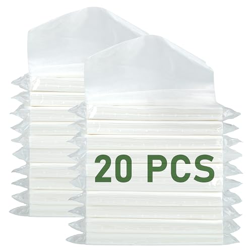 eing 20-Pack Extractable Paper Tissue Vehicle Hanging Sun Visor Paper Artificial Napkin Refill Car Tissue Box Interior Accessories (3-Ply,24 Sheets Each Pack,7.9 x 3.6 Inches)