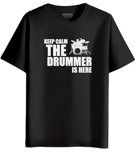 Image of INDISSH Music Band Printed Regular Half Sleeves Cotton T-Shirt - RNM-THEBEAA3-BLK-2XL