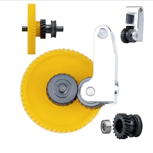 shenruifa 3D Printer Hardened Steel Extruder Gear Assembly with Aluminum Handle for Bambulab P1S P1P X1