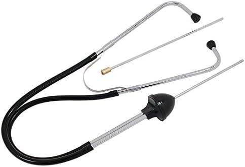 Hanstool Car Auto Black Tubing Silver Tone Metal Mechanic's Stethoscope