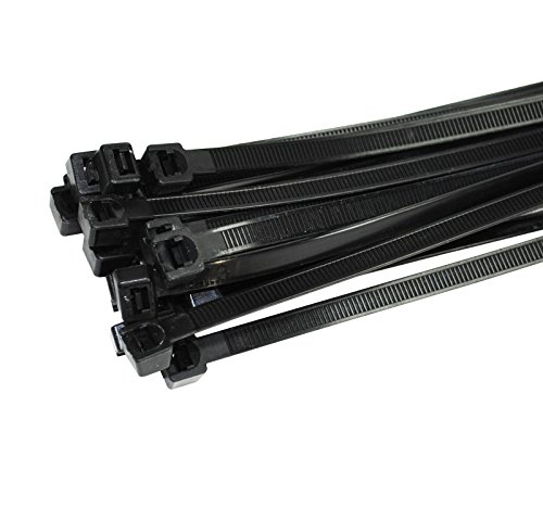 100 Stück Profi Kabelbinder schwarz 630 mm x 9 mm XXL stark und breit 80 kg Zugkraft Nylon cable ties für Industrie PC Garten von Damstone Cover