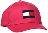 Tommy Hilfiger Unisex Baby Big Flag Cap Kappe, Rot (Virtual Pink 676), M (Herstellergröße:M)