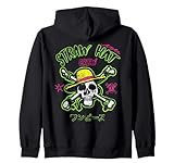 One Piece Neon Skull and Cross Bones Sudadera con Capucha