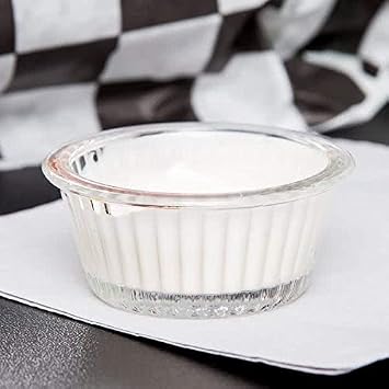 G.E.T. ER-001-CL 1 oz. Fluted Ramekin, Break Resistant, San, Clear (Pack of 12)