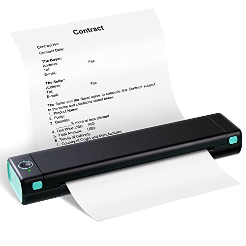 Itari Portable Printer Wireless For Travel - M08F-Letter Bluetooth Mobile Printer Support 8.5" X 11" Us Letter, Inkless Thermal Compact Printer, Compatible With Android And Ios Phone & Laptop #TOP6