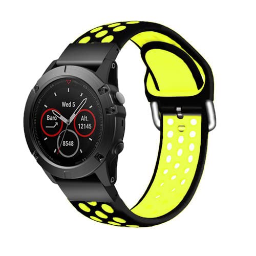 Correa de silicona de 22 y 26 mm para Garmin Fenix y Descent Mk2 con sistema EasyFit