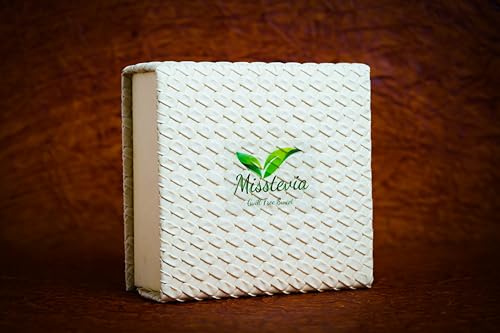 Image of MISSTEVIA Sugar Free Sweets Gift Box 310g | Stevia Sweetened | Kaju Katli 125g| Cashew Almond Dry Fruit Laddu 125g | Meetha Paan 30g | Sweet Saunf 30g| Sugar free Mithai| Kids & Diabetic Friendly| Low Carb Low Calorie Ladoo| Gift Box for any occassion