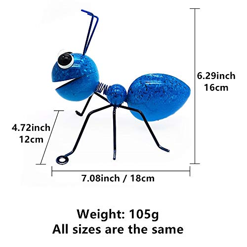 3D Metal Ant Wall Accents, Oversized Ants Insec Christmas Wall Decor Sculpture Hang Hanging Art Outdoor Garden for Home, Living Room, Patio, Office - Thumbnail 2