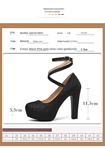Chaussures de mariage pour dames et talons plateforme de fête