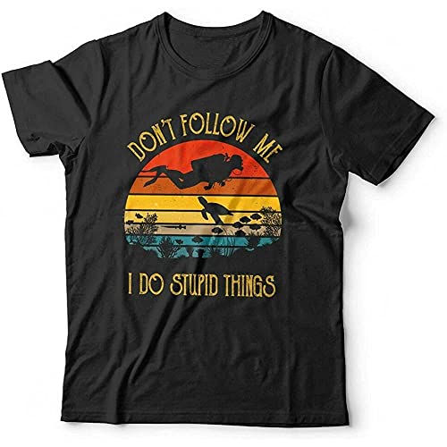 Camiseta unisex con texto en inglés'Scuba Don't Follow Me' para deportes extremos, buceo en el...