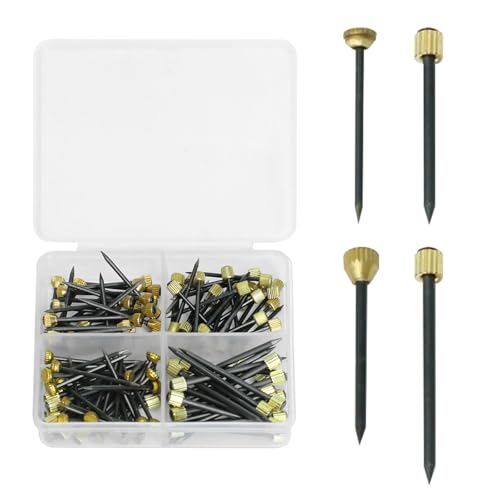 Image of 120 Pcs Picture Hanging Nails Kit,4 Sizes Decorative Nails for Photo Hanger, Frames Hanger for Wall(Small,Medium,Large)
