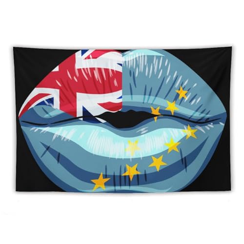 Tapisserie murale drapeau de Tuvalu pour habiller un grand mur nu