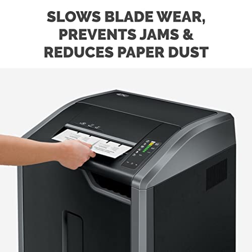 Fellowes Powershred Performance Paper Shredder Lubricant Sheets With Paper Shredder Oil Lubricant For Cross-Cut And Micro-Cut Paper Shredders, 6 X 8.50 X 0.031 Inch, 10-Pack #TOP1