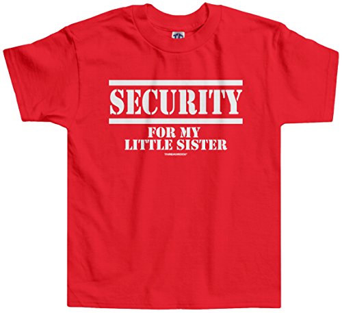 Threadrock Little Girls' Security for My Little Sister Toddler T-Shirt
