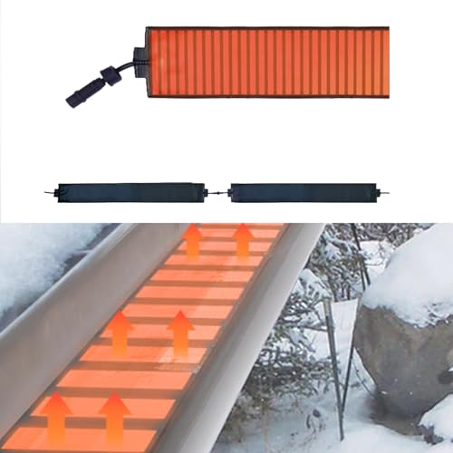 Heated Roof Snow Melting Mats for Ice Dams - Heat Cable Roof Panel & Gutter De-icer, 4.7