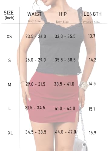 Simplefun Fall Skirts for Women Mini Mid-Low Rise Skirt with Shorts 2000S - image 7