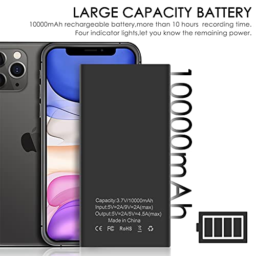 Spy Hidden Camera Power Bank 10000Mah 20 Hours Recording 1080P Portable Nanny Cam With Motion Detection, Night Vision, Gravity Sensor For Home Security No Wifi #TOP4