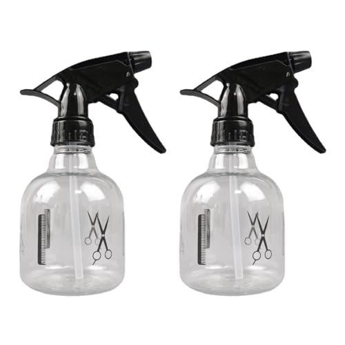 DSFSAEG 2 st sprayflaska, 250 ml tom vatten hår sprayflaska, påfyllningsbar salong sprayflaska, vattenbarberare verktyg för hårstyling reseväxter trädgårdsskötsel