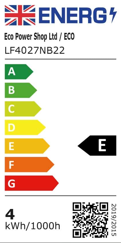 ECO Luxurious 40W Energy Saving LED Light Bulb, Low Energy 4W LED Filaments, Warm White, Clear Glass, B22 Bayonet - Image 4