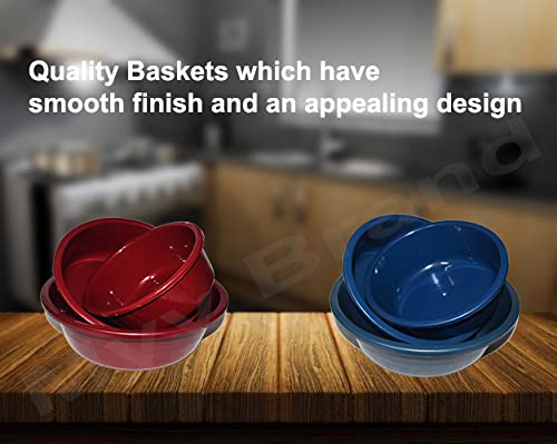 Image of Multipurpose Round Plastic Solid Mixing Bowl Set of 3 (Multicolor)