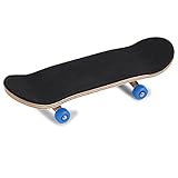 1PC Ahornholz Legierung Griffbrett Finger Skateboards Mit PU rutschfestem Pad und Box Reduzieren Sie den Druck Kinder Geschenke Bausatz Finger Skateboard(Marine)