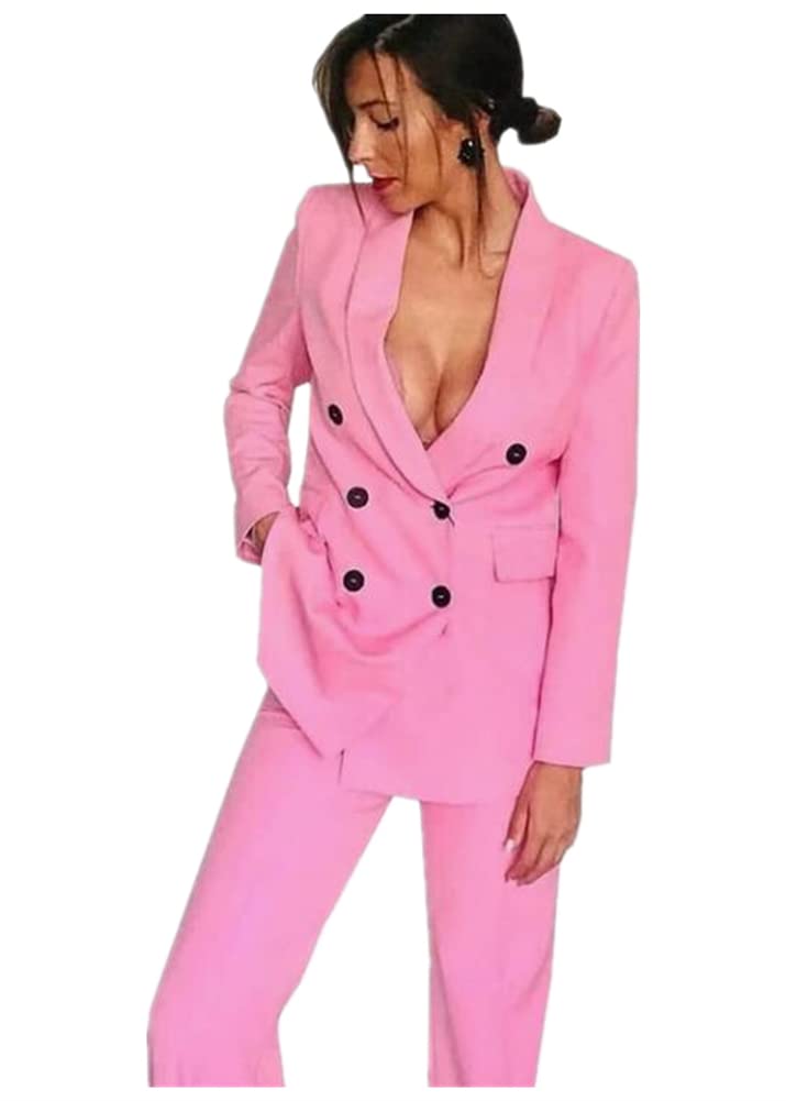 Plus Size Women Suits Business Suits for Women Womens Tuxedos Womens 2 Piece Outfits Suit Set Casual Wedding