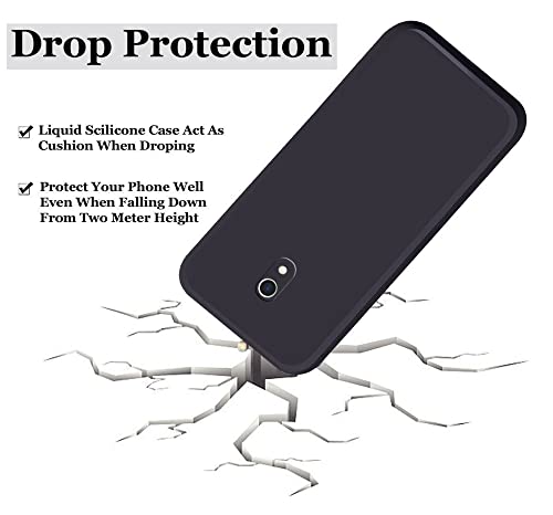 Image of A rtistque Liquid TPU Silicone Matte Shockproof Flexible with Camera Protection Soft Back Cover Case for Mi Redmi 8A - Black