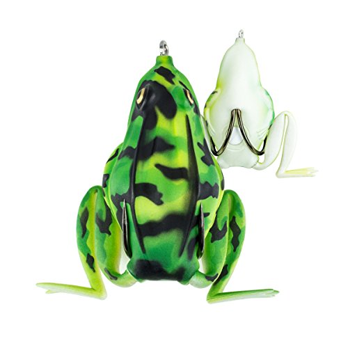 Lunkerhunt Combat Frog Fishing Lure | 2.5-Inch Topwater Fishing Bait, Weedless Design, (Sierra) #TOP3