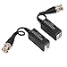 Video Balun Passive Video Balun Transceiver for CCTV Camera Systems HD AHD TVI CVI Compatible Real-Time ABS Construction Easy Installation Surveillance Device Support