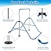 Bighaki808 Gymnastics Bars Kids Training Bars for Home, Folding Horizontal Bars with Adjustable Height Expandable Gymnastics Equipment Junior Kip Bar for Girls & Boys (Blue)