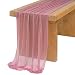 Ling's moment 10Ft Mauve Sheer Table Runner for Rustic Boho Wedding Party Bridal Shower Decorations
