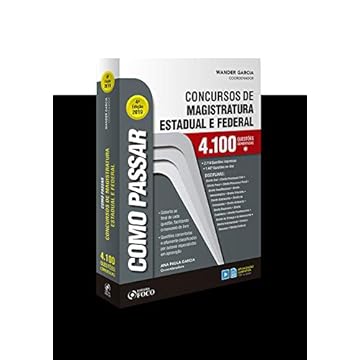 Capa do livro COMO PASSAR CONCURSOS DE MAGISTRATURA ESTADUAL E FEDERAL: 1