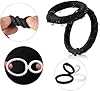 AJOHBM 2pcs Accessoires Bracelets énergétiques Silicone Hommes Sport Anneaux Couple pour Ring, Noir Jeu de rôle 4Y14 #3