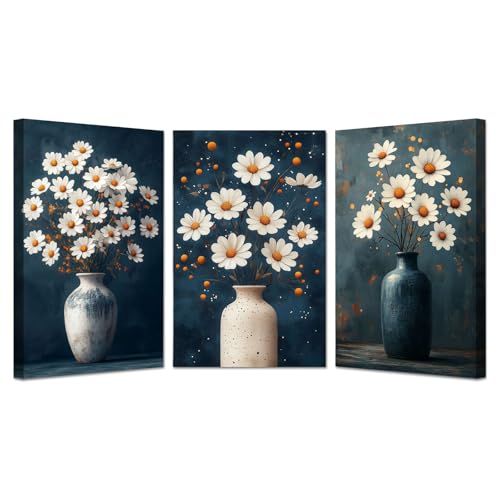 Decoration Murale Vase Vintage TODOAA Solution Murs Vides Salon Chambre 3 Cadres