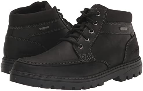 Rockport Men's Weather Ready English Moc Boot Ankle, Black Leather, 8 | Image 6