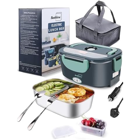 Buddew Electric Lunch Box with Insulated Bag Cover
