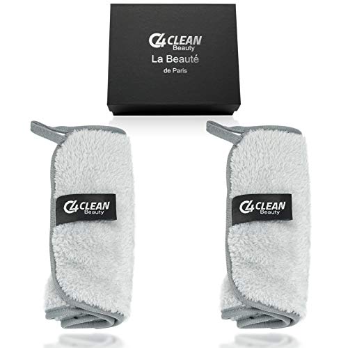 Preisvergleich Produktbild 4Clean 2x Wiederverwendbare Abschminktücher I Nachhaltige & Umweltfreundliche Abschminkhandschuhe I MakeUp entferner & Reinigungstuch I Gesichtsreinigung einfach gemacht