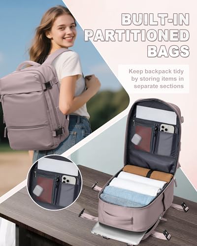 SZLX Mochila Viaje Cabina Avion 40x30x20 Mujer Ryanair Equipaje de Mano 40x30x20 Vueling Wizzair Mochila Viaje Bolsas de Viaje Easyjet para Portatil Hombre - imagen 5