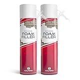 Haltons Expanding Foam Filler 500ml | Ready To Use | No Tools Required | Waterproof Caulk Spray Sealant for Walls, Cracks, Gaps, Holes, Wood, Metal | Strong & Reliable Repair Indoor & Outdoor (2pk)