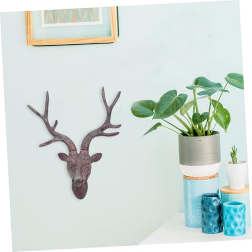 Sculpture de cerf ornement mural résine suspendre déco maison - 4