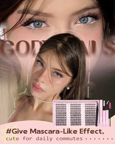 Image of Wispy Lash Clusters Kit Mascara-like Natural Eyelash Clusters Lashes Cluster Eyelash Extensions Kit 10-16mm False Eyelashes Individual Lashes C Curl Lash Extension Kit For DIY