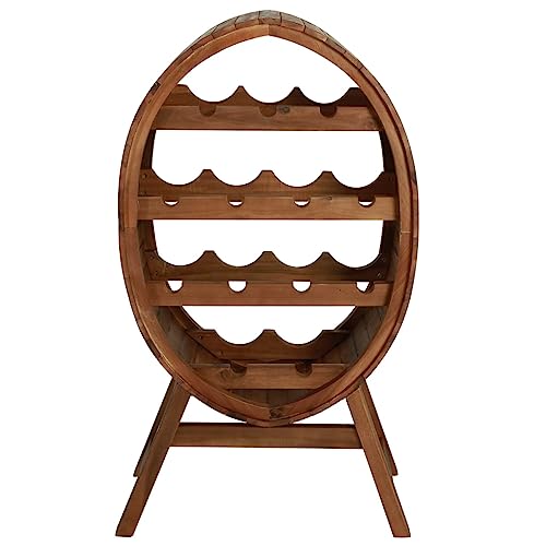 Soporte para 13 botellas de vino de madera acacia miniatura 2