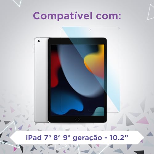 Película de vidro temperado para iPad 9ª 8ª 7ª geração, tela 10.2 polegadas (Rhinow)
