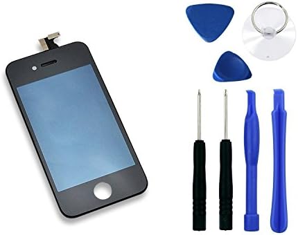 Black iphone 4s LCD Touch Screen Digitizer Glass Replacement Full Assembly with repair kit
